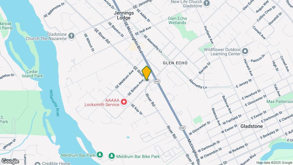 5221-5225 SE Glen Echo Ave Map and Location Details