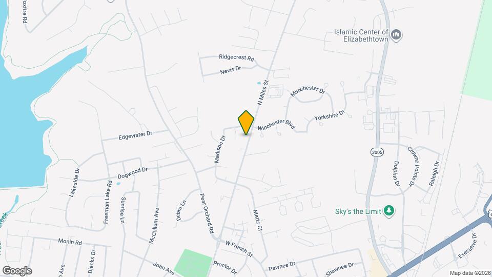 1402 N Miles St Map and Location Details