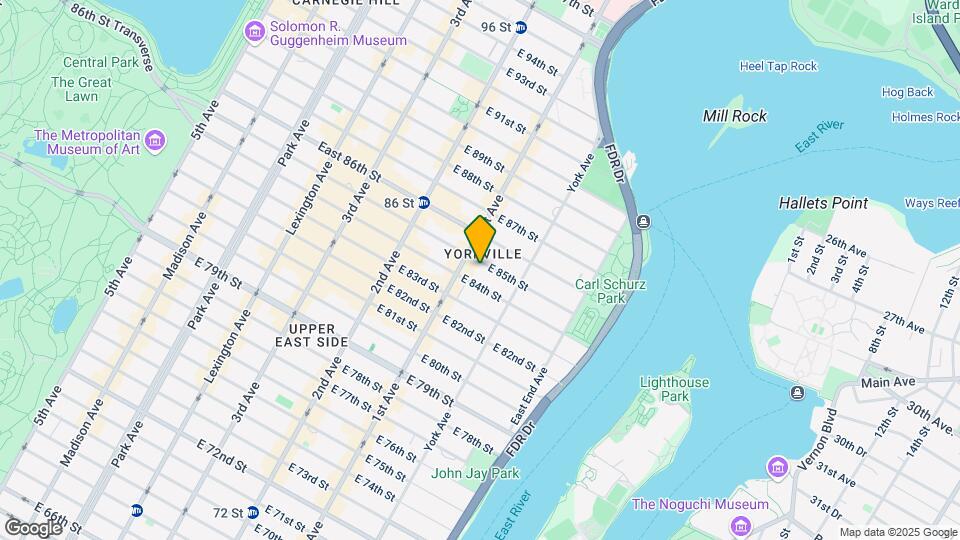 412 E 85th St Map and Location Details