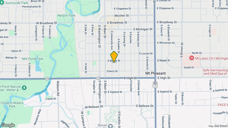 607 S University Ave Mapa y Detalles de la Ubicación