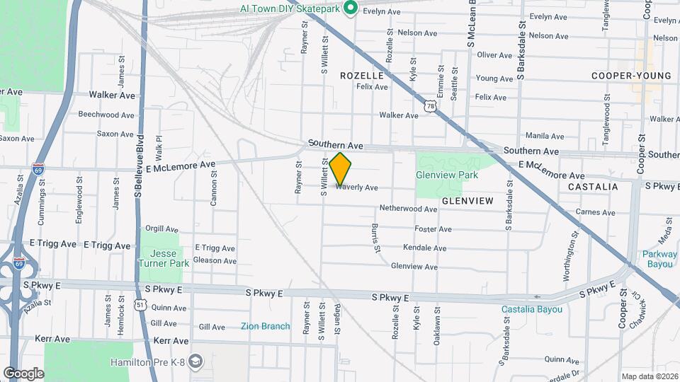 1585 Waverly Ave Map and Location Details