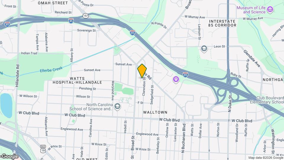 1411 Clarendon St Map and Location Details