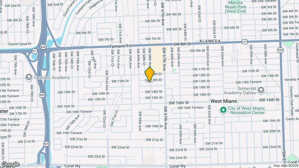 6801 SW 13th Terrace Mapa y Detalles de la Ubicación