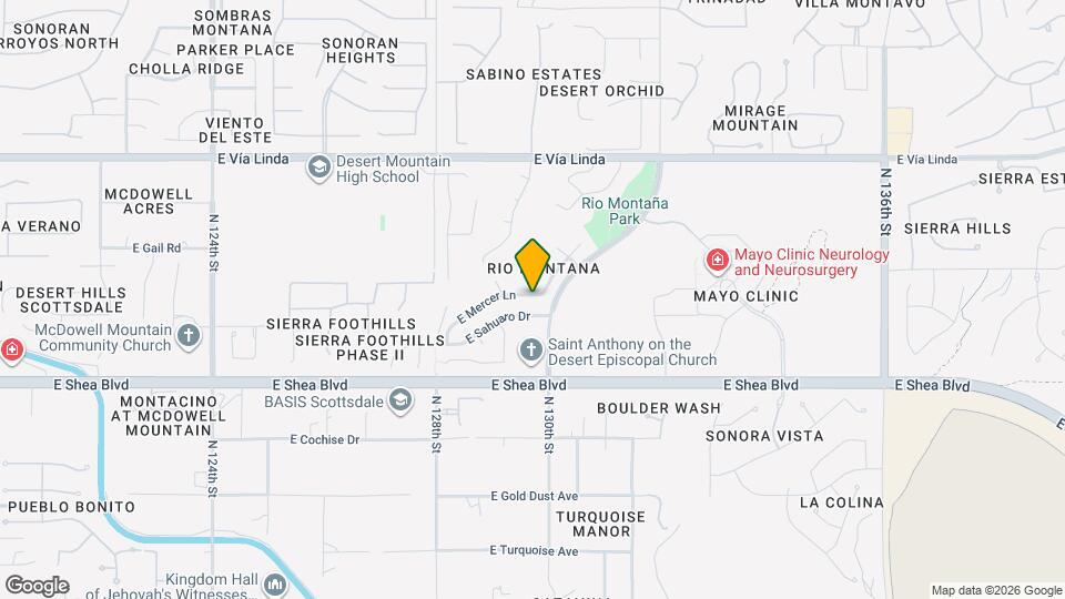 12955 E Mercer Ln Map and Location Details