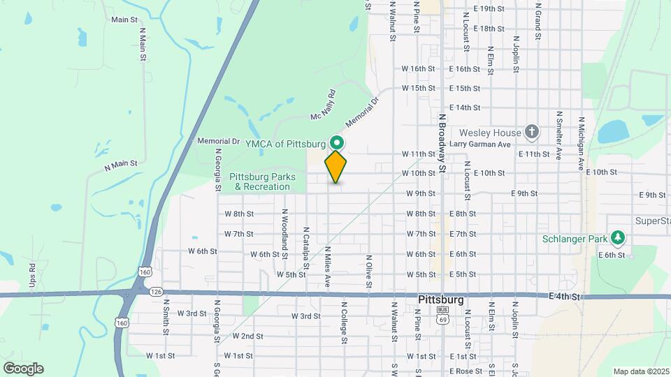 418 W 9th St Map and Location Details