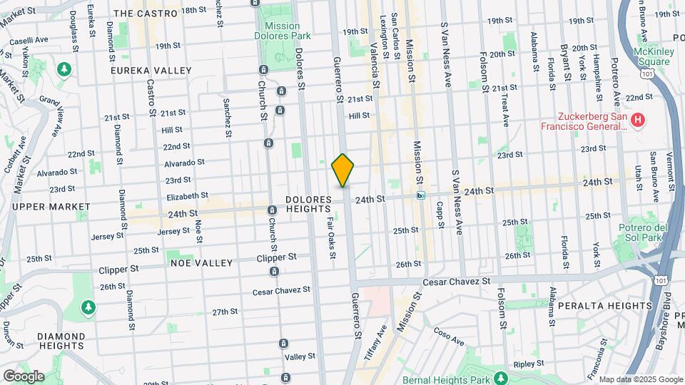 1170 Guerrero St Map and Location Details