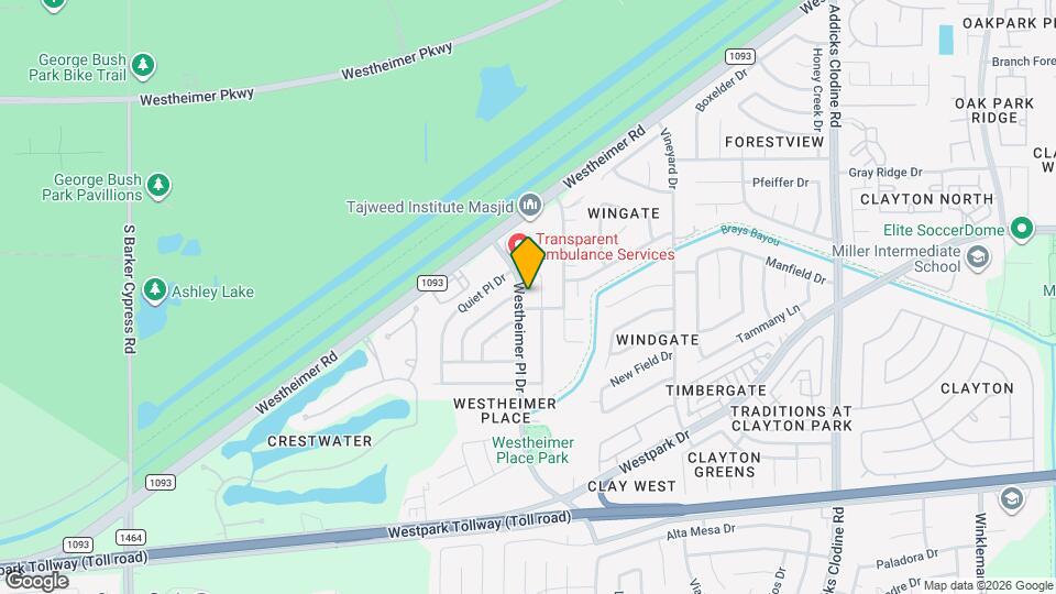 3731 Westheimer Pl Dr Map and Location Details