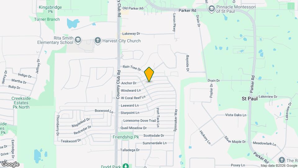 1408 Windward Ln Map and Location Details