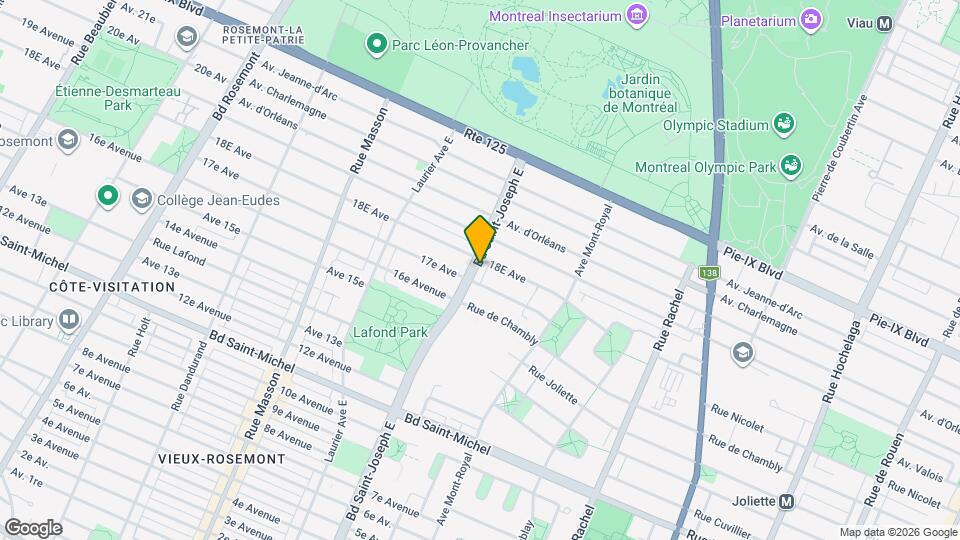 3750 Saint-Joseph Boul E Map and Location Details