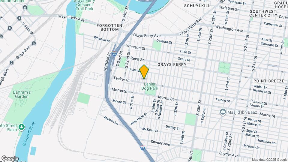 1543 S Corlies St Mapa y Detalles de la Ubicación