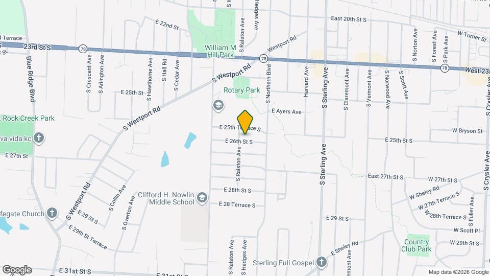 10604 E 26th St S Mapa y Detalles de la Ubicación