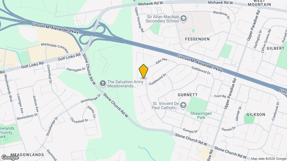 600 Upper Horning Rd Map and Location Details
