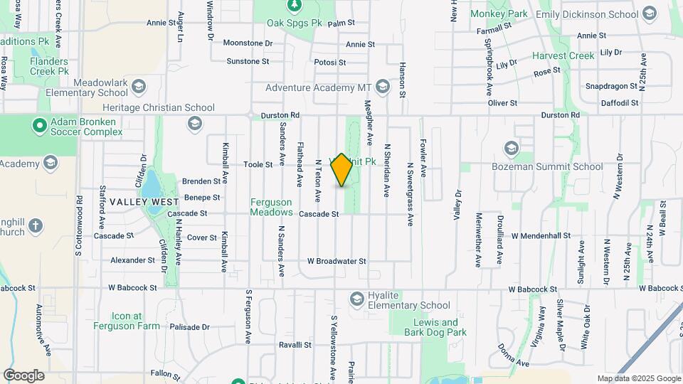 302 N Yellowstone Ave Map and Location Details