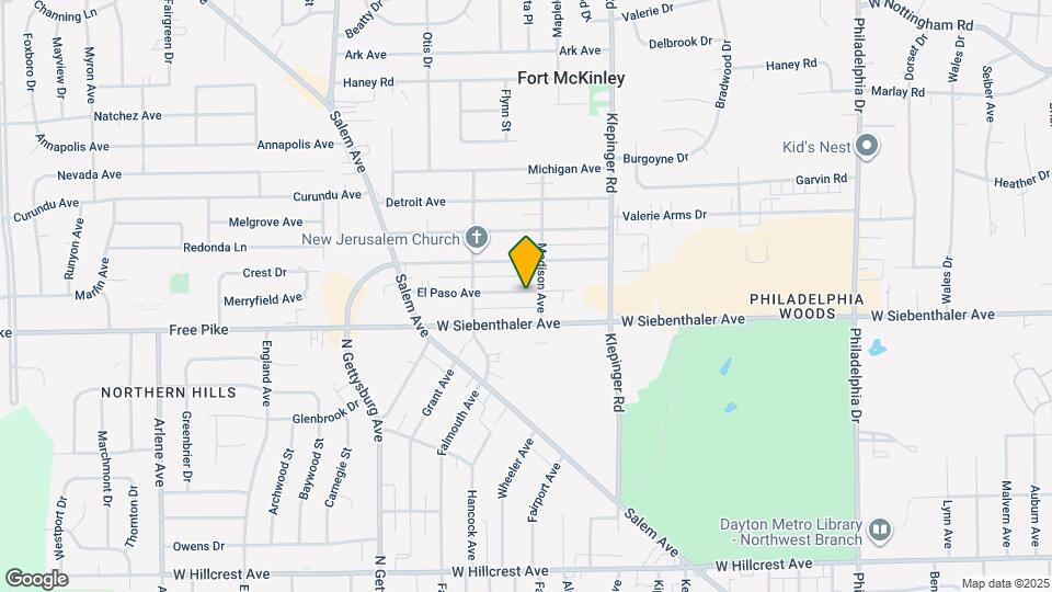 3614 El Paso Ave Map and Location Details