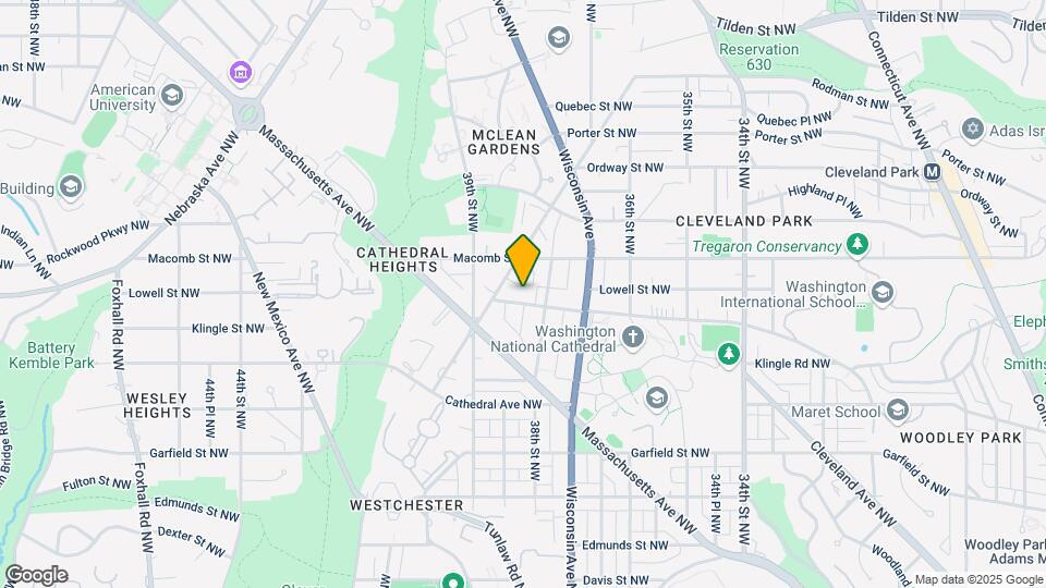 3819 1/2 Woodley Rd NW Map and Location Details