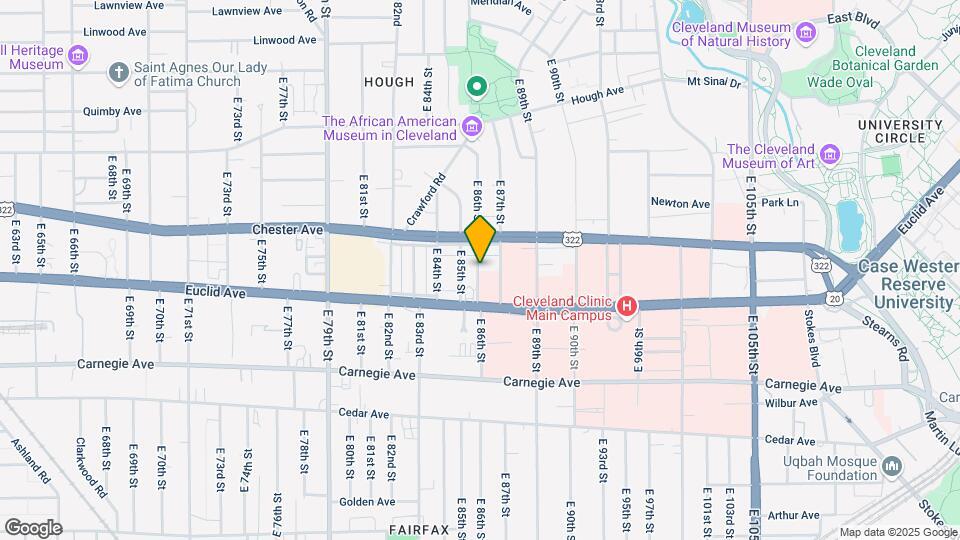 1923 E 86th St Map and Location Details