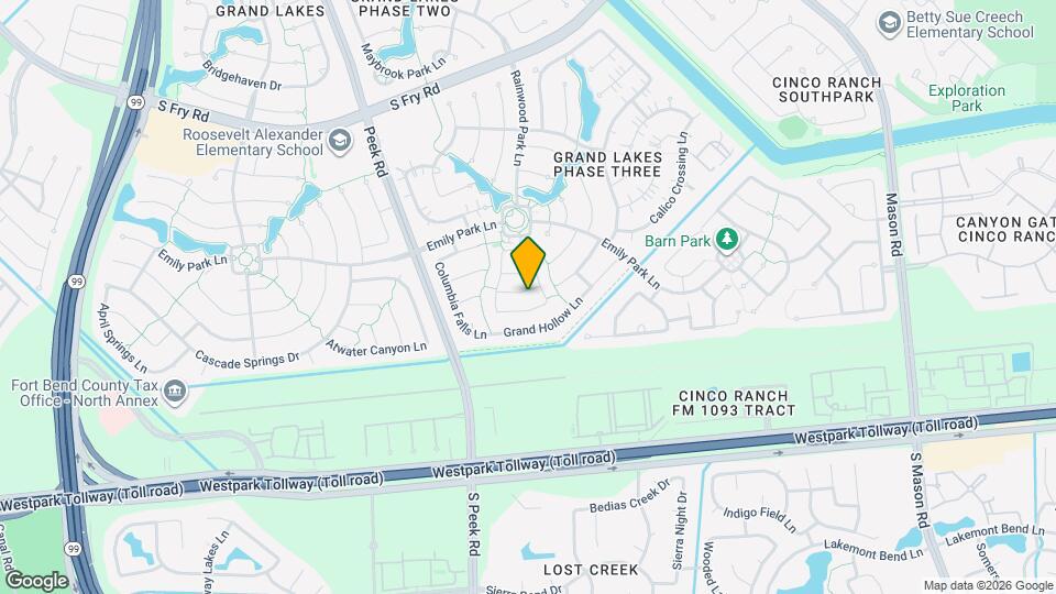 21615 Balsam Brook Ln Map and Location Details