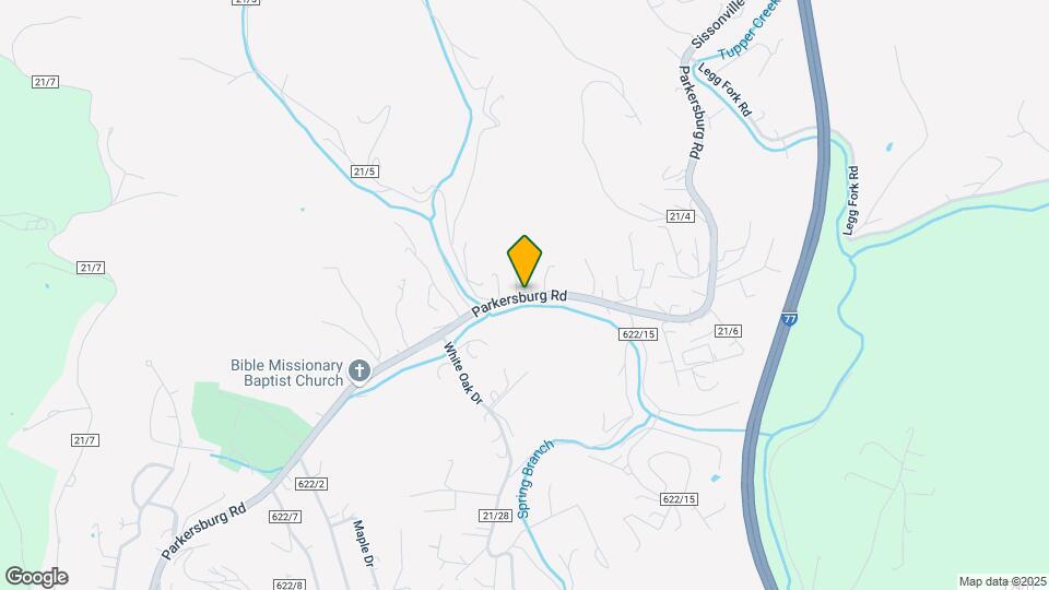 7125 Sissonville Dr Mapa y Detalles de la Ubicación
