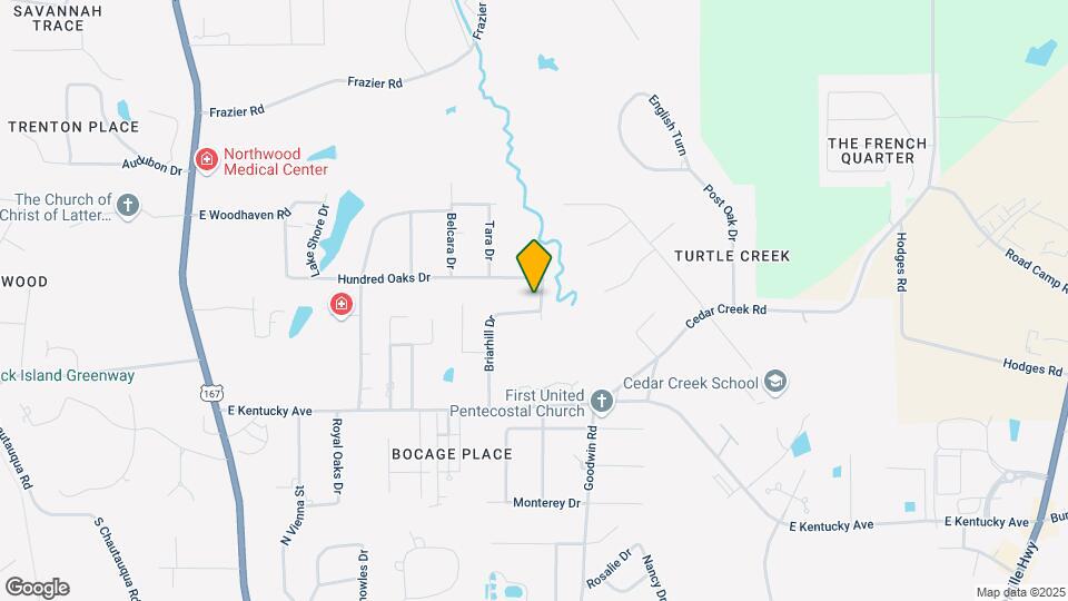 2519 Briarhill Dr Map and Location Details