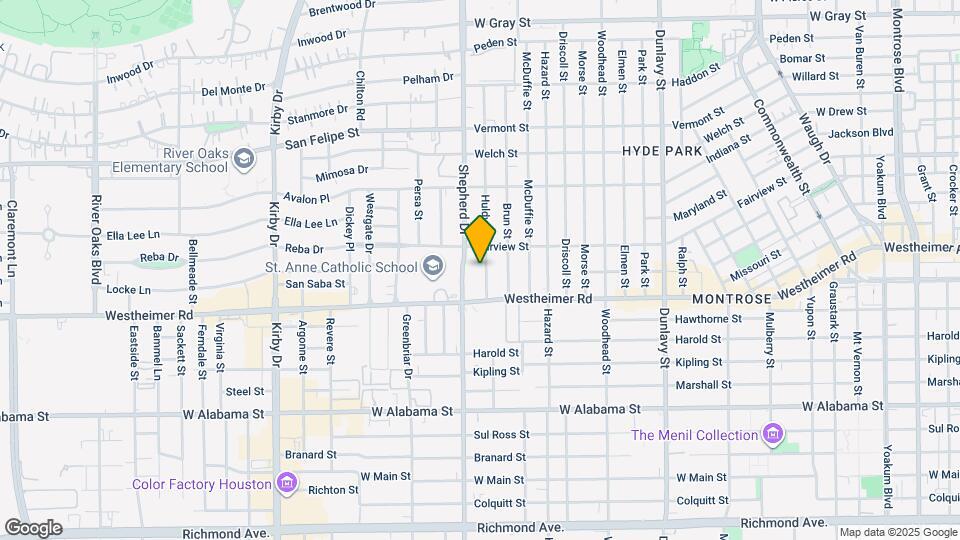 2420 Huldy St Map and Location Details