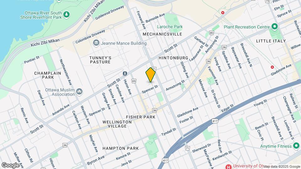 Cozy 3-Bed Townhouse in Hintonburg – Avail Map and Location Details