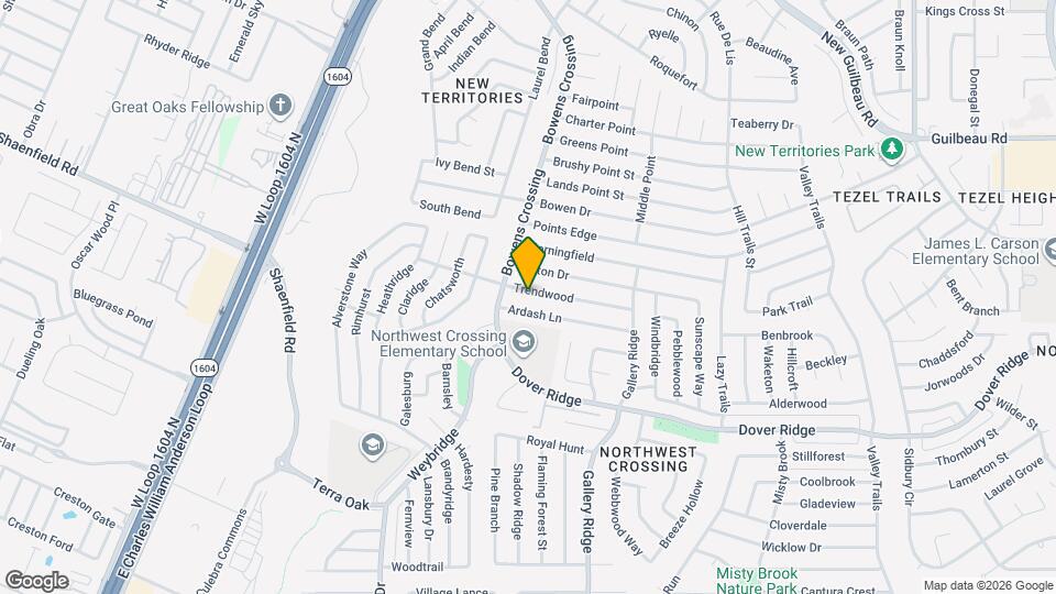 9926 Trendwood Map and Location Details