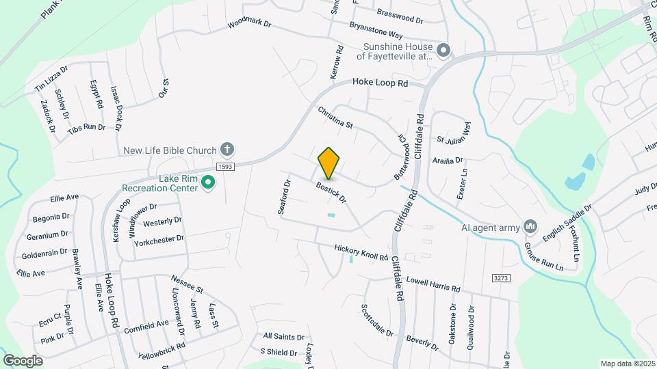 6955 Bostick Dr Map and Location Details