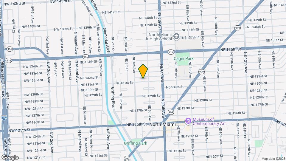 455 NE 131st St Map and Location Details