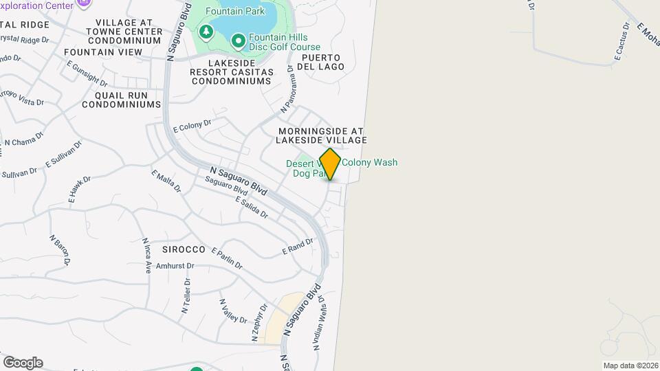 11725 N Desert Crst Ln Map and Location Details