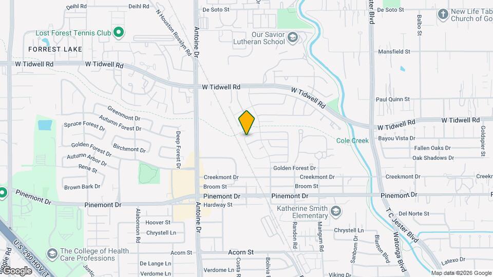 5131 Spring Forest Dr Map and Location Details