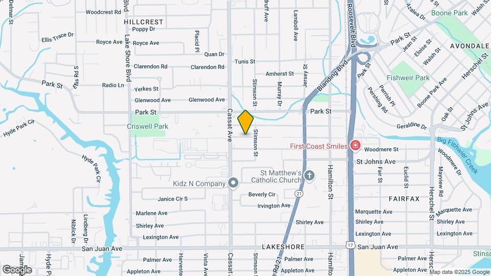 4822 Merrimac Ave Map and Location Details