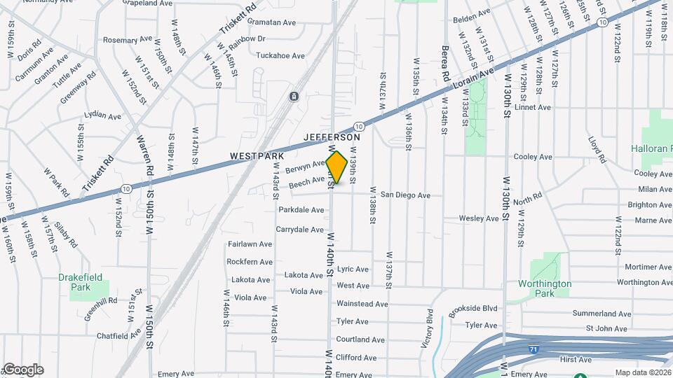 3707 W 140th St Map and Location Details