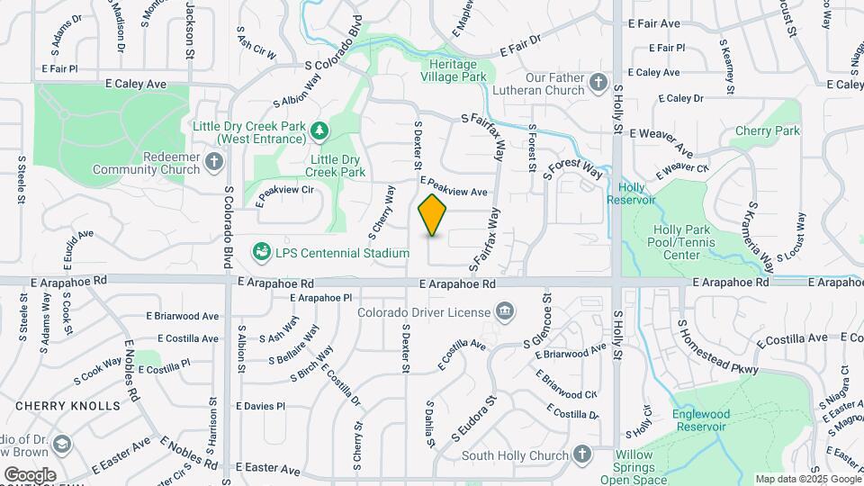 6604 S Dahlia Cir Map and Location Details
