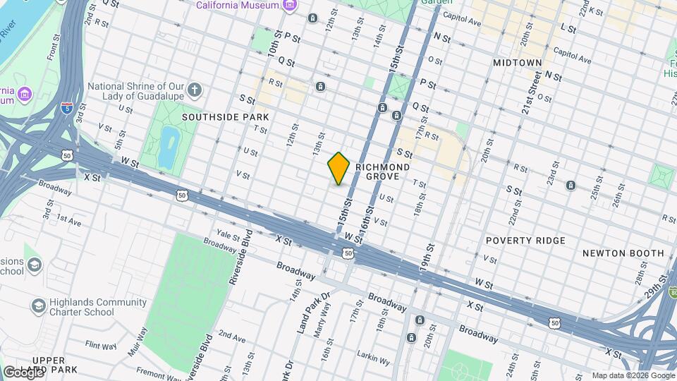 1414 U St, Unit Unit 2 Map and Location Details