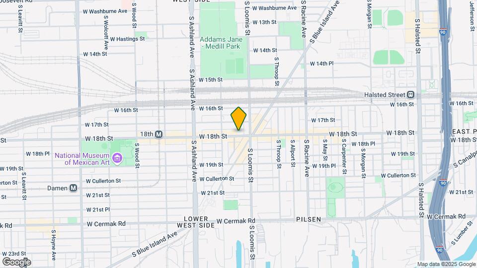 1420 W 18th St Map and Location Details