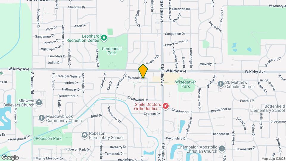 1827 Parkdale Dr Map and Location Details