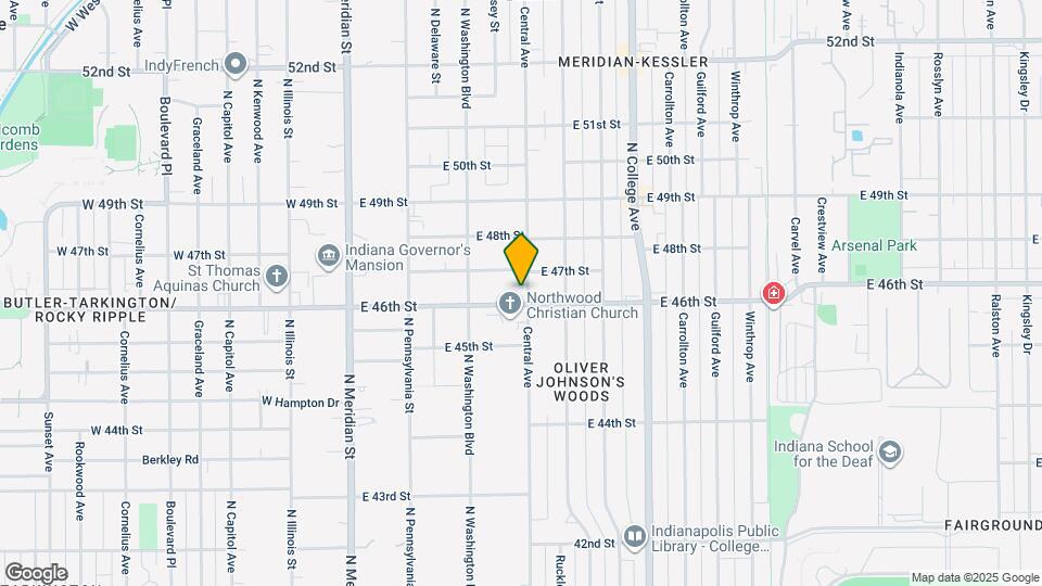 4612 Central Ave Map and Location Details