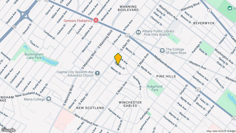 876 Warren St, Unit 876 Warren #1 Mapa y Detalles de la Ubicación