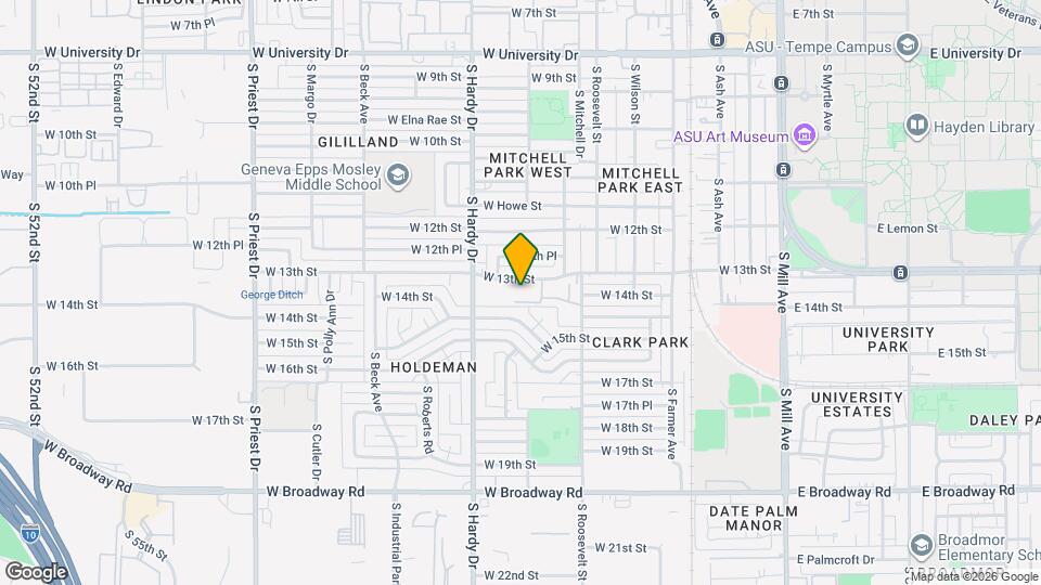 1325 S McKemy St Map and Location Details