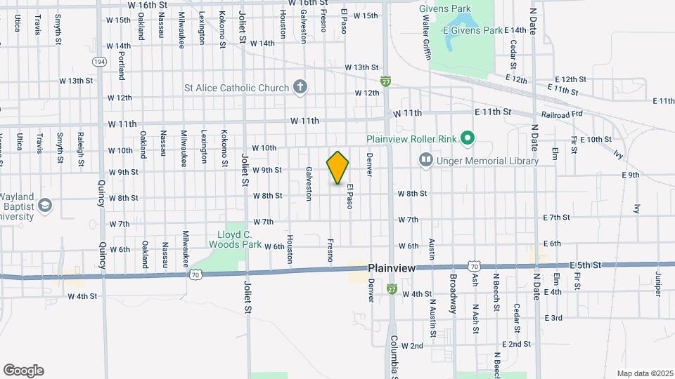 612 W 8th St Mapa y Detalles de la Ubicación