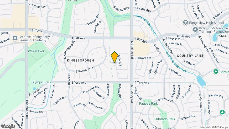 2581 S Olathe Way Map and Location Details