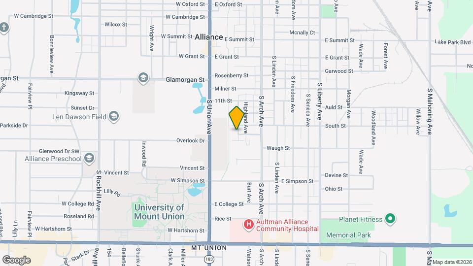 1335 Highland Ct Map and Location Details