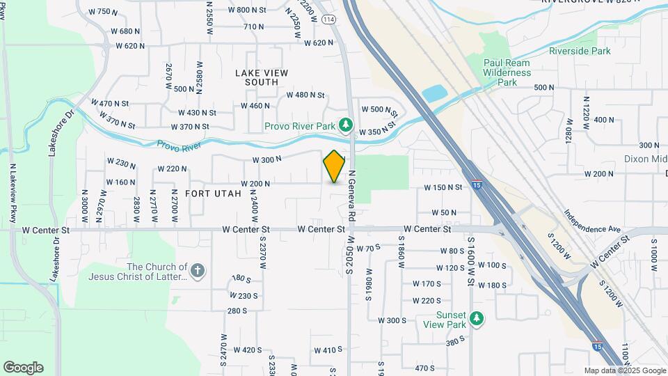 205 N Geneva Rd Map and Location Details