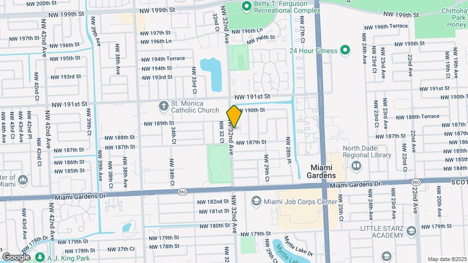 18733 NW 32nd Ave Map and Location Details
