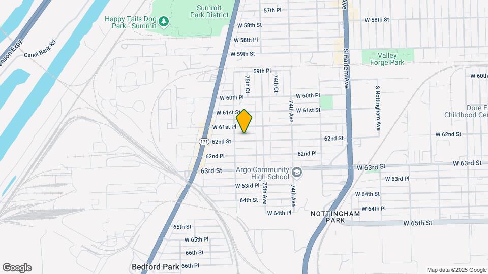 7536 W 62nd St Map and Location Details