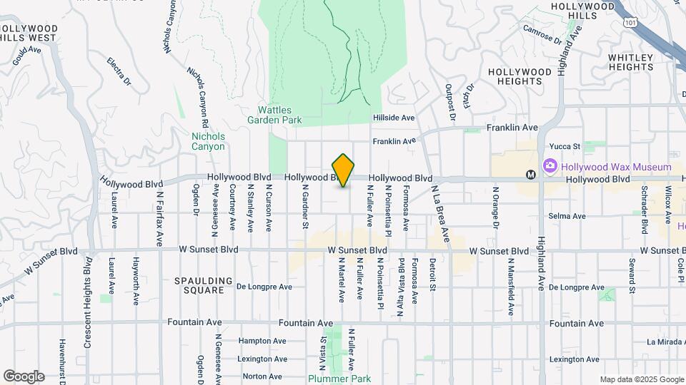 1635 North Martel Avenue Mapa y Detalles de la Ubicación
