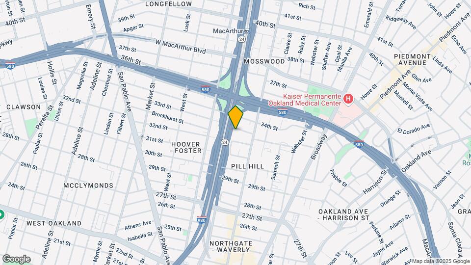 555 33rd St Map and Location Details