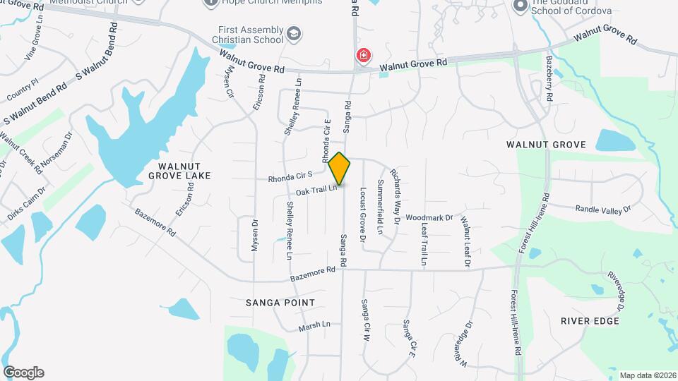 8731 Oak Trail Ln Mapa y Detalles de la Ubicación