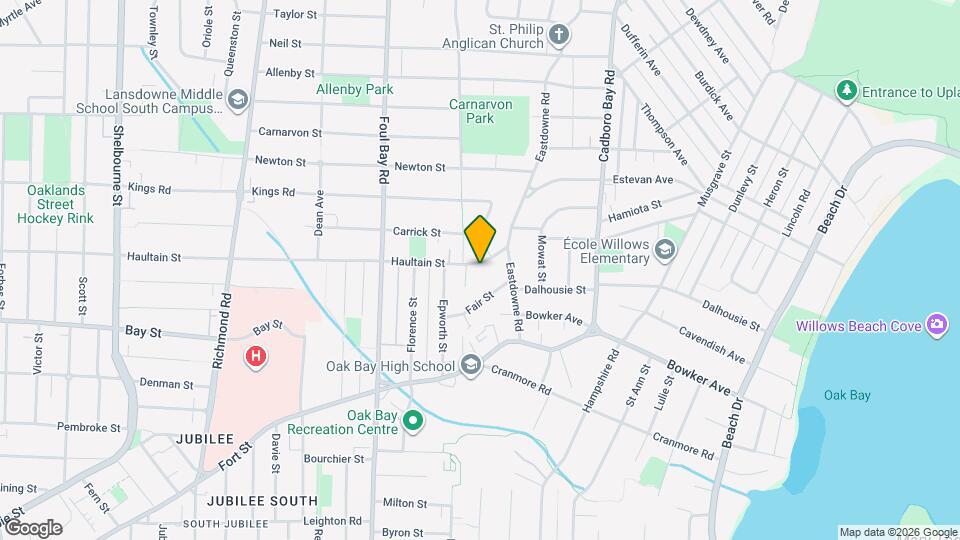 2161 Haultain St Map and Location Details