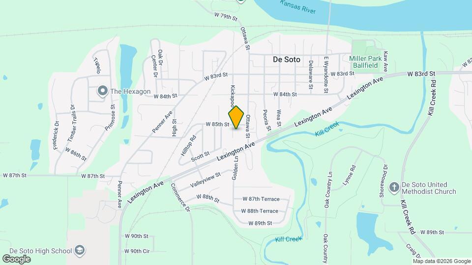 8537 Kickapoo St Map and Location Details
